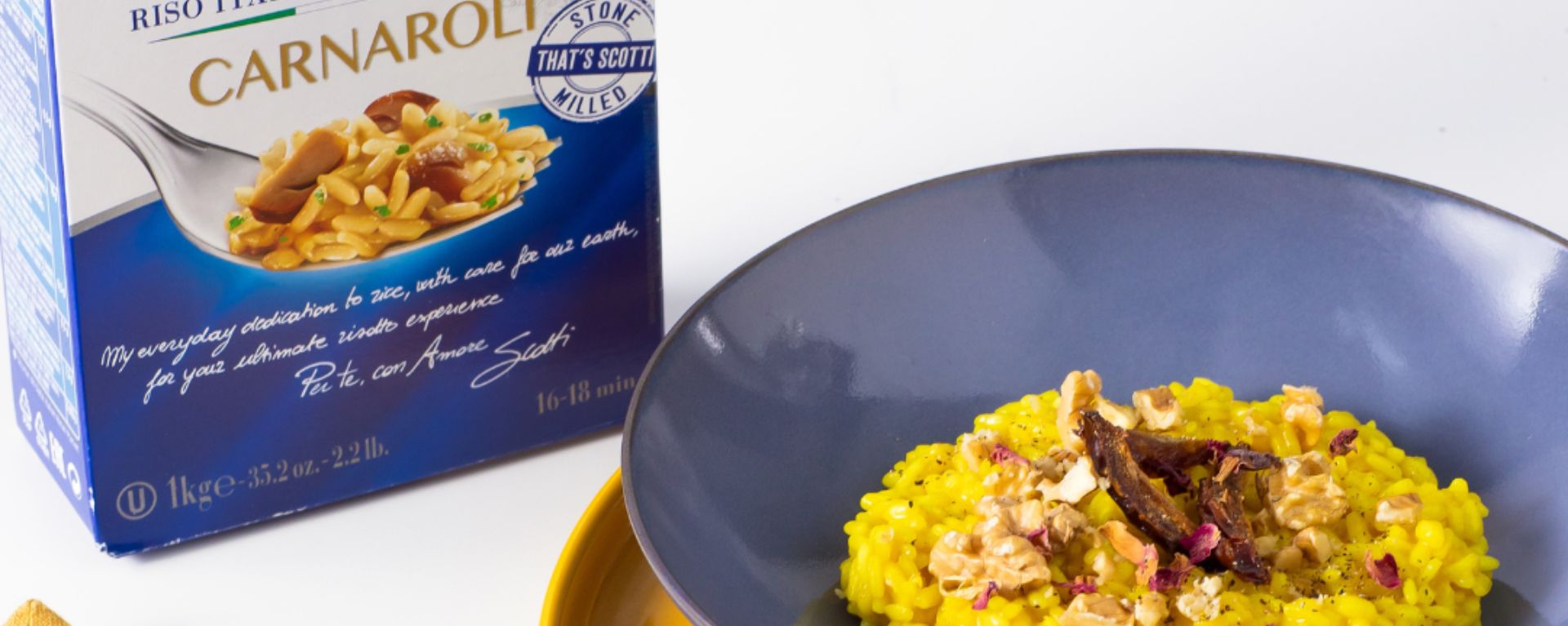 Carnaroli Risotto with turmeric, 